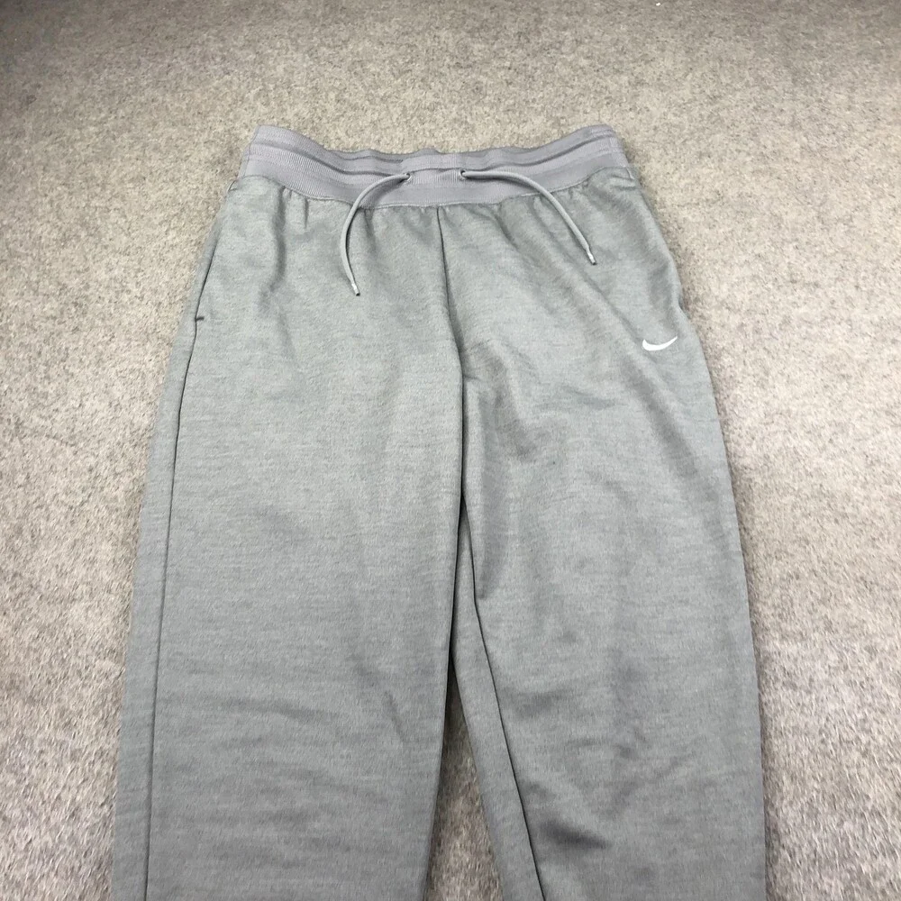 Nike Sweatpants Mens Medium Gray Therma-FIT Fleece Joggers Elastic Waist Pockets